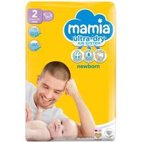 Mamia Lot de 60 couches Taille 2 + lingettes pour bébé
