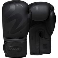 Gants de boxe RDX, gants de boxe en cuir, gants de boxe adulte, gants de combat pour kickboxing, gants muay thai pour mma, noir