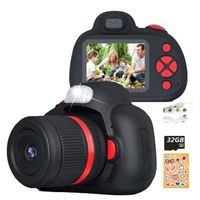 Appareil Photo pour Enfants VOLY 1080P FHD avec Carte Micro SD 32G et 20X Zoom - Noir