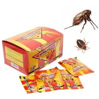 Sachets Appât Insecticide Anti Cafard Blatte Poudre Anti Punaises de Lit 50 Sacs Produit Anti Cafards Puissant Professionnel Pieg