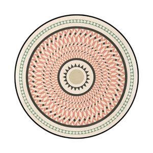 TAPIS Tapis ethnique rond φ60cm tapis berbere motif géom