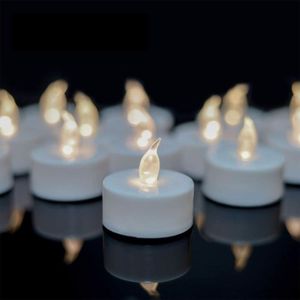 Bougies chauffe-plat sans flamme, bougies votives à Led à piles, 12 bougies  chauffe-plat scintillantes avec lumière blanche chaude 