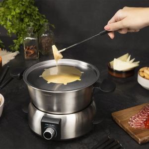 Caquelon fondue fromage poelon casserole couvercle orange Taille - 22 cm -  Cdiscount Electroménager