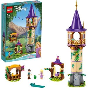 ASSEMBLAGE CONSTRUCTION LEGO® Disney Princess La tour de Raiponce - Ensemble de Jeu de la Tour du Château avec 2 mini poupées