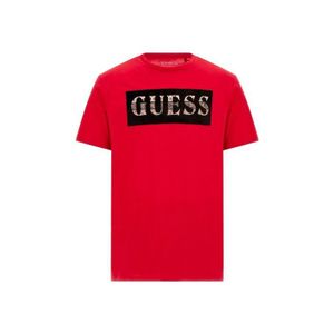 T-SHIRT T shirt - Guess - Homme - Authentic - Rouge - Coton