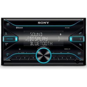 AUTORADIO Récepteur multimédia de voiture SONY DSX-B700 finition noire, connectivité sans fil Bluetooth et NFC, commande vocale avec Siri Eyes