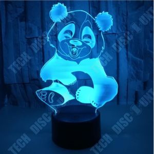 Veilleuse musicale et lumineuse Panda Gris - Doudou et compagnie