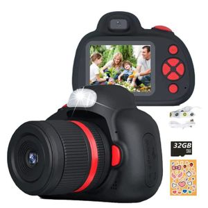 Appareil photo numérique HD KidiZoom Creator Cam de VTech avec trépied -  Noir/Rouge