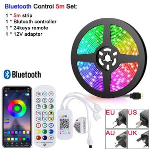 Ruban LED 15M, CGN LED Bande Bluetooth RGB 5050 LED Chambre Multicolore  Lumineuse Guirlande avec - Cdiscount Maison