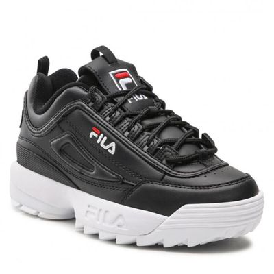 Baskets bebe Fila Disruptor Noir Lacets Synthetique Homme Black Cdiscount Chaussures