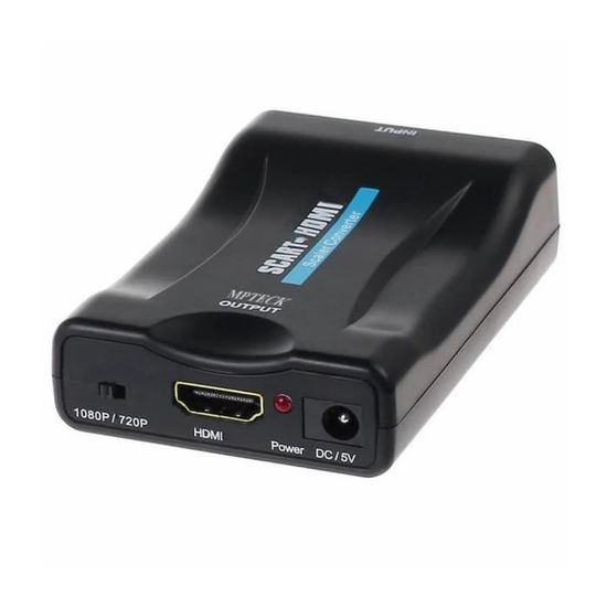 Alpexe - Alpexe Convertisseur Péritel vers HDMI Adaptateur Scart vers HDMI  1080P HD Support PAL/NTSC/SECAM pour PS4 / PS3 / TV/DVD - Câble HDMI - Rue  du Commerce