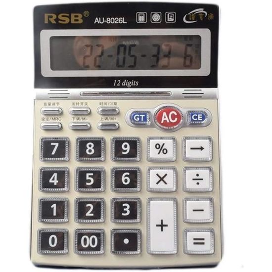 Calculatrice Grand écran – Calculatrice à Gros Boutons à 12