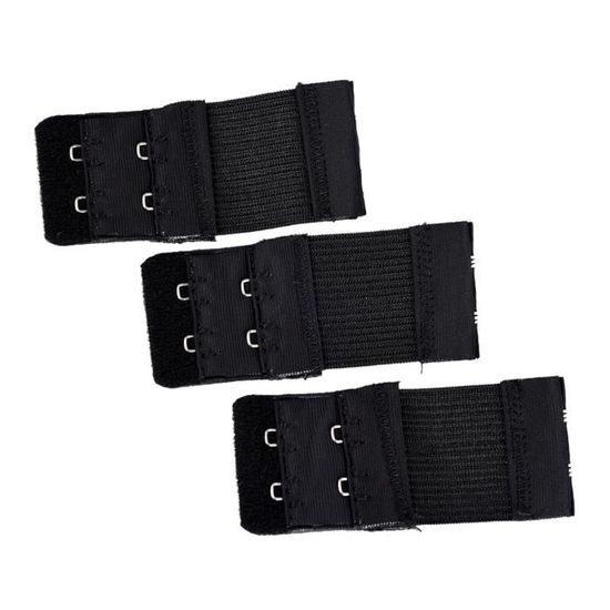Lot De 3 Rallonges élastiques Pour Soutien-gorge – 2 Crochets, 2 Rangées, Ajustable