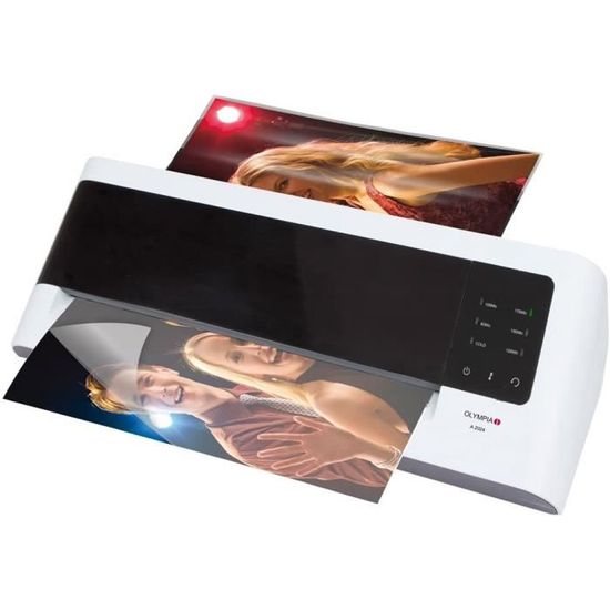 Olympia A 2048 Plastifieuse format max DIN A 4 plastifie sans support Noir/Argenté température: froid/reglable 230 mm 