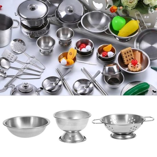 16 Pièces Ustensiles De Cuisine Pour Enfants – Just Like Home – Multicolore
