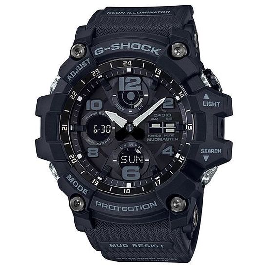 Montre Casio G SHOCK MASTER OF G MUDMASTER GSG 100 1A Noir