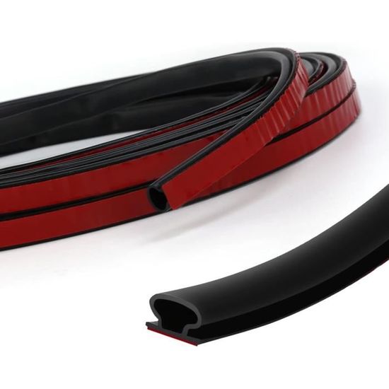 Bande D'étanchéité Autocollante Noire 15x10mm - Joint En TPE Pour Portes Et Fenêtres, 6 M, Isolant