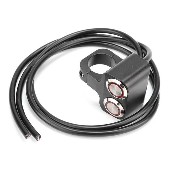 BONFUN Interrupteur monté Guidon Moto 1quot;Commutateurs De Commande De Guidon 25mm Faisceau De Câbles pour H.a.r.l.e.y Dyna Sportster 883 XL Softail V-Rod