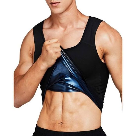 CJBIN Débardeur De Sudation Homme - Gilet Amincissant Sauna Pour Perte De Poids, Fitness Et Entraînement Intense, Taille 2XL/3XL