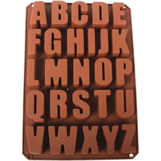 Musuntas 26 Anglais Moules Lettres De Chocolat Silicone Moules