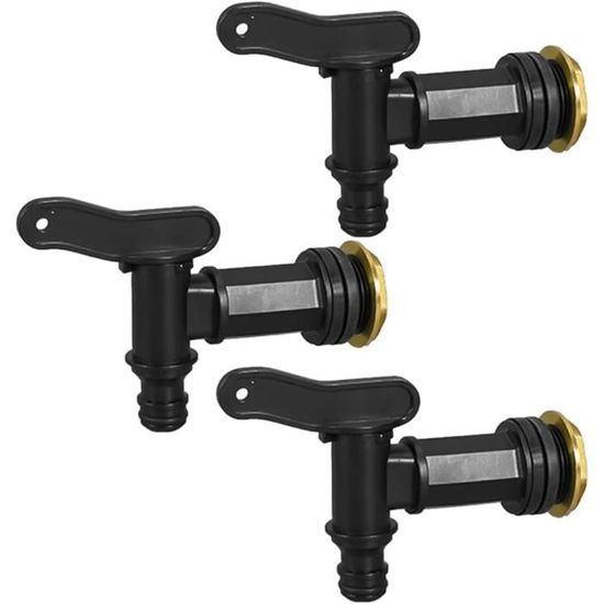 LustLocke Robinet Cuve 1000L Plastique Fileté 3/4", Robinet Pour Cuve