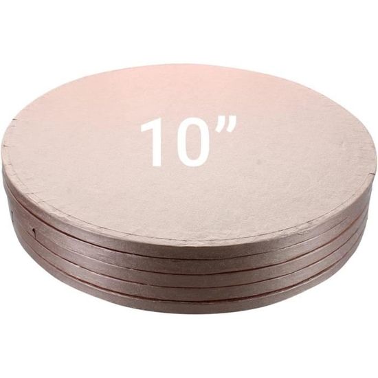Reli. - Lot De 14 Planches à Gâteau Rondes 30,5 Cm - Carton Épais Résistant - Blanc