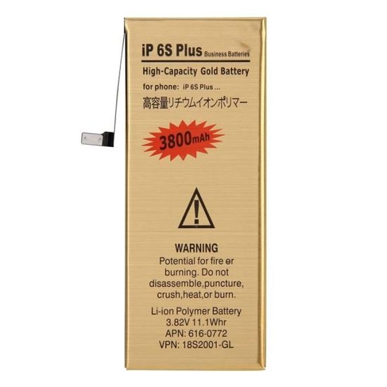Nohon – batterie li-polymère pour iPhone 6s Plus, capacité maximale  3350-3650mAh, pour Apple iPhone 6s Plus 6sPlus + outils