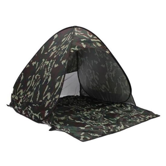 QL20339-en plein air 2-3 personnes Automatique Impermeable Camouflage Camping Randonnee Tente familiale