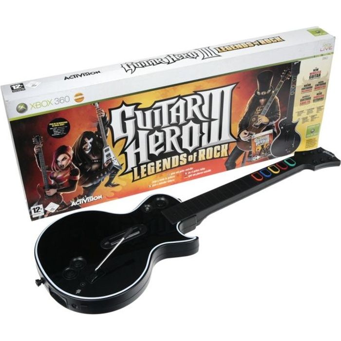 GUITAR HERO 3 (Jeu + Guitare) / Jeu console XBOX36 - Cdiscount