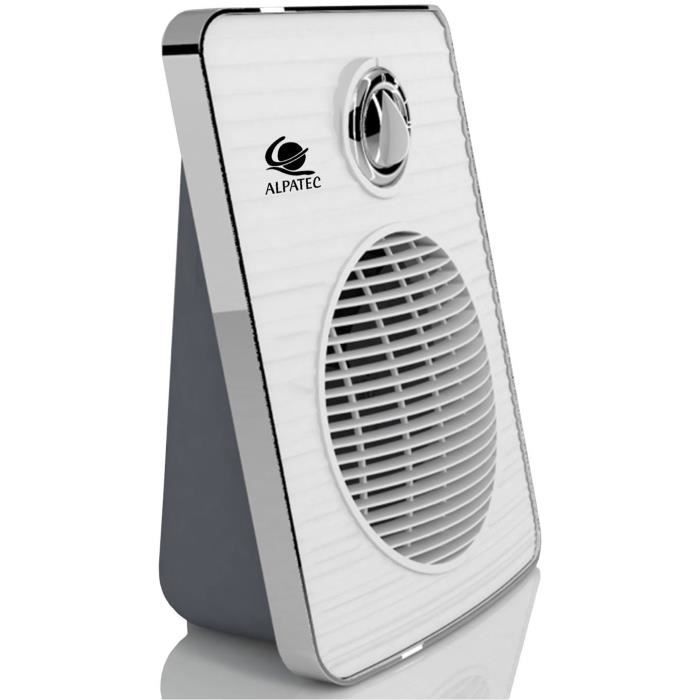 TAURUS Chauffage soufflant mobile S 2000 - 1000-2000 W - Blanc et gris anthracite