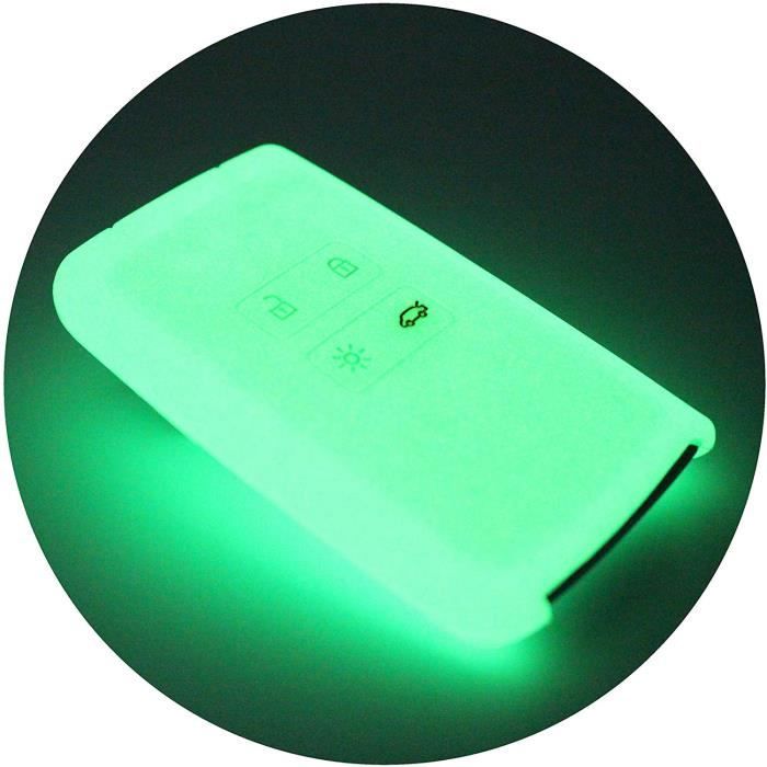 Coque en silicone Finest-Folia - Pour clé de voiture à 4 boutons Nachtleuchtend 1013
