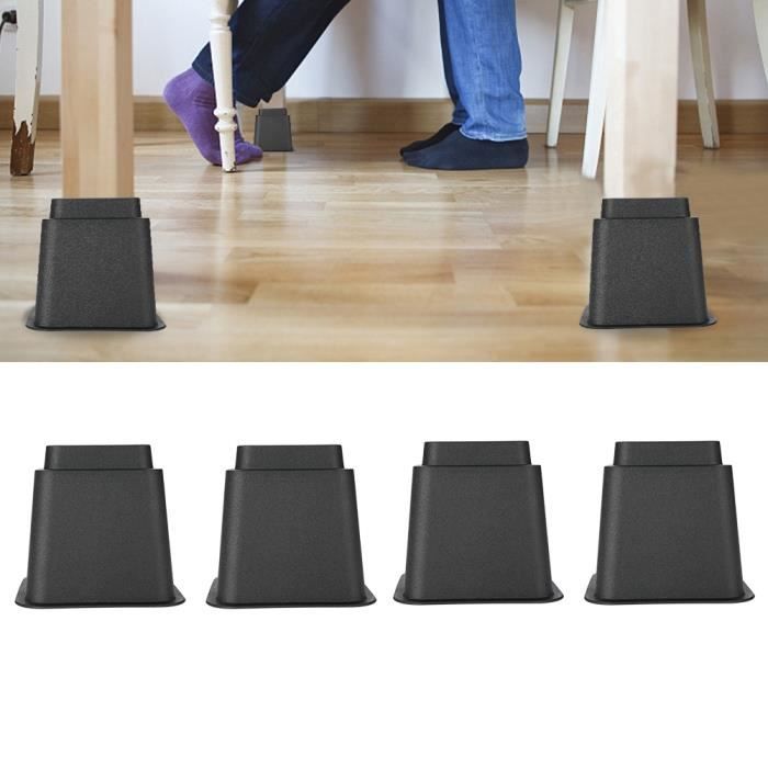 4pcs 3 - KR-P0257 Rehausseurs de meubles réglables pour chaise lit