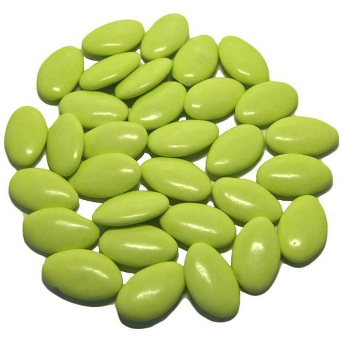 Dragées amandes avola myosotis 500g - Coloris anis - Fabrication française