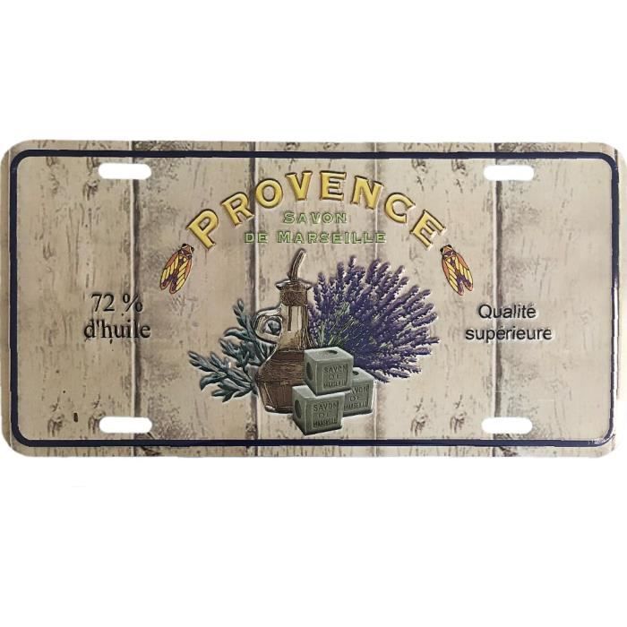 Plaque decorative metallique Provence