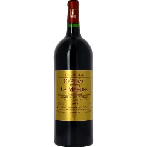 3 bouteilles - Vin rouge - Tranquille - CHATEAU LA MOULINE Château La Mouline Moulis Rouge 2001 3x150cl
