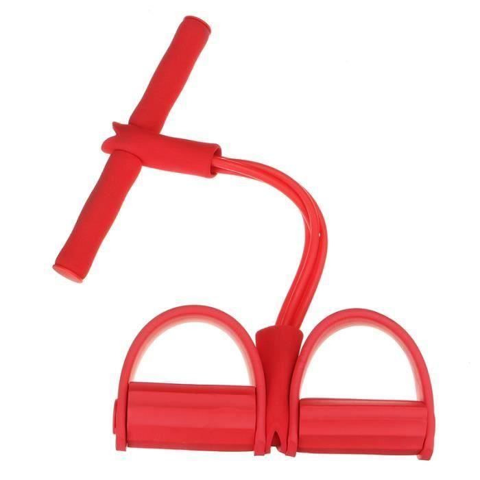 Sangle de musculation cuisses adducteurs pectoraux leg trainer Rouge