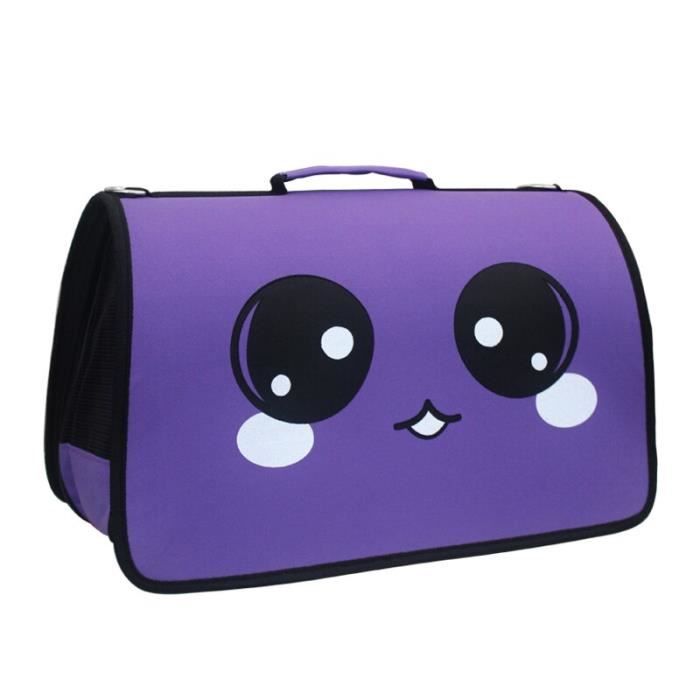 Sac de transport,Sacs de transporteur pour animaux de compagnie chat chien sac à dos à bandoulière sac - Type VIOLET-L34xW19xH27cm