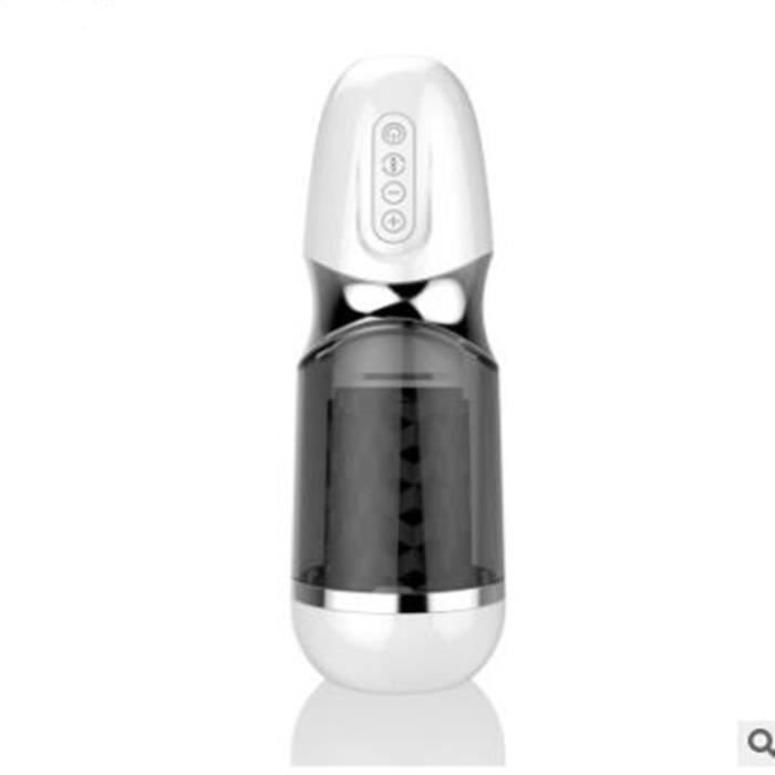 Meselo électrique Vibrations automatique Piston rotatif sucer mâle masturbateur tasse vagin artificiel vraie chatte - Type WHITE