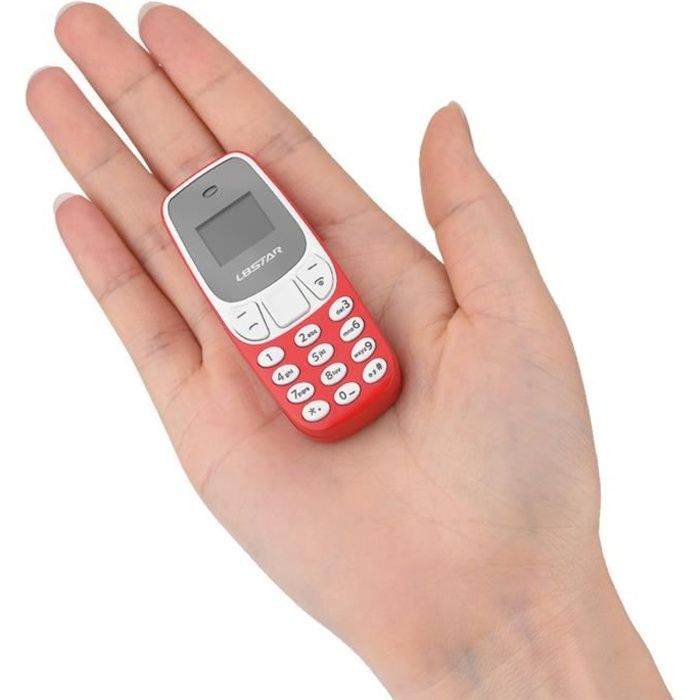 Mini téléphone Bluetooth, Pratique Petit GSM Téléphone Mobile Bluetooth Dialer Double Carte MP3 Bluetooth HB010