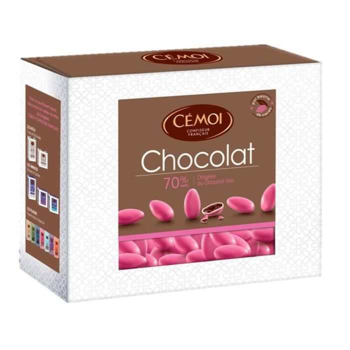 CEMOI Boîte Dragées chocolat fushia - 375 g