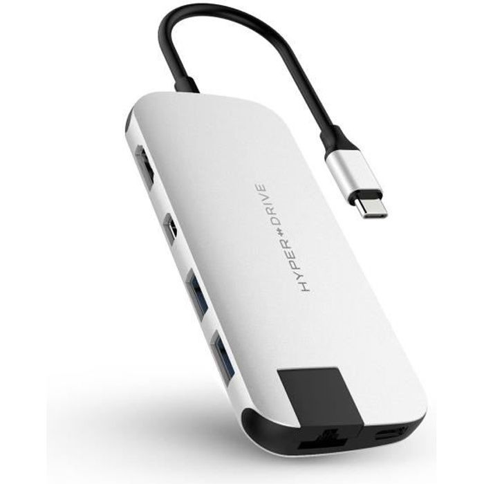 HYPER Hub USB-C Hyper SLIM - Argenté