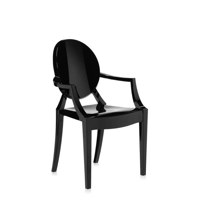 Kartell – Fauteuil Louis Ghost Noir