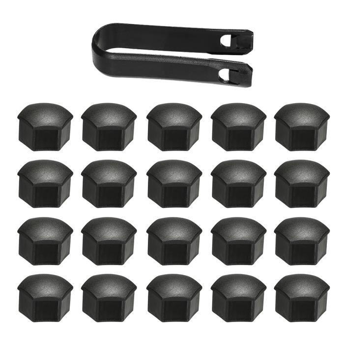 Cache-ecrou de roue pour Tesla Model 3 Cache-ecrou de roue Lug Cache-roue Cache-ecrou Cache-cache Kit d'extracteur 21pcs
