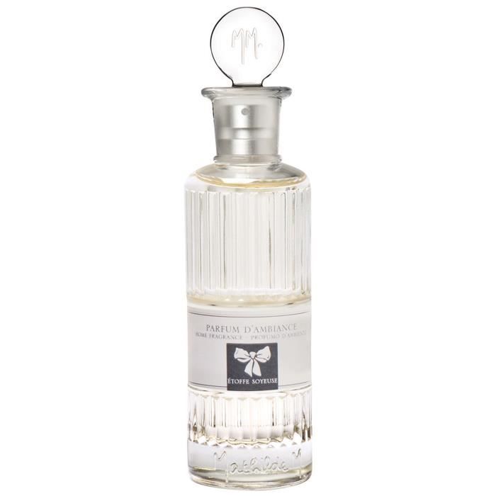 Vaporisateur de Parfum d'Ambiance Senteur ÉTOFFE SOYEUSE 100ml - Spray pour Intérieur Idée Cadeau Noël Femme Mathilde M