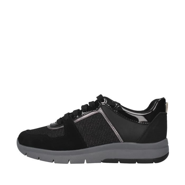 Geox D049GA0EW22 chaussures de tennis faible Femme NOIR