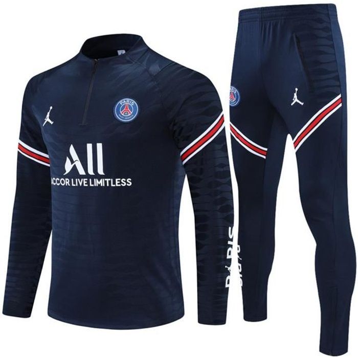 Maillot Foot NIKE Jordan x PSG 2021 2022 Survêtements Foot Homme Enfants Nouveau - Bleu