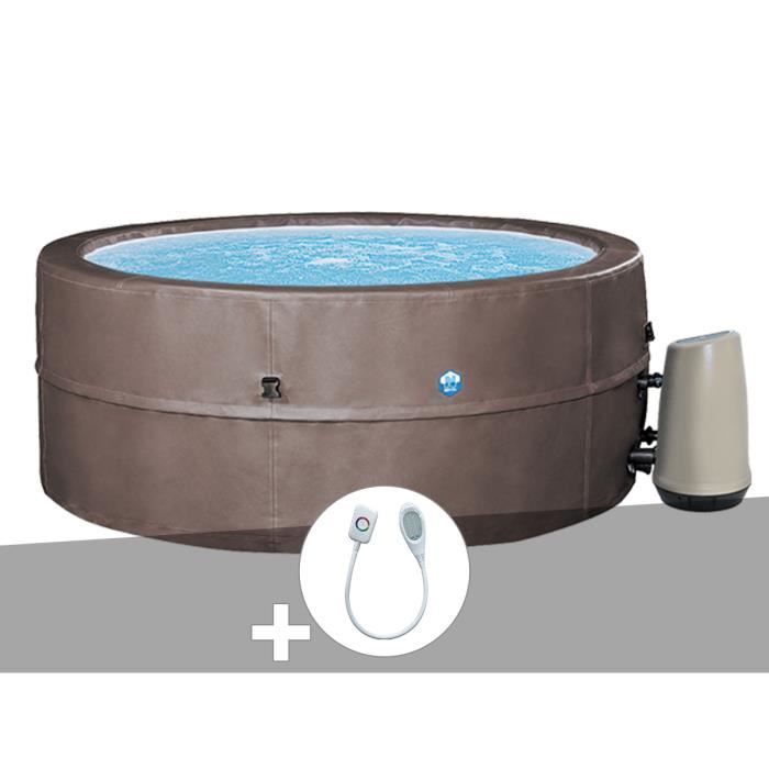 Spa portable Netspa semi-rigide Vita Premium rond Bulles 4-6 places + Spot lumineux
