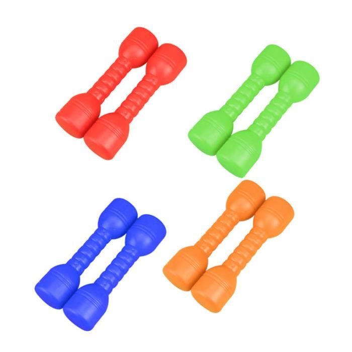 8 pièces Portable de haute qualité utile pratique enfants haltères exercice pour la maison intérieure BARRE - HALTERE - POIDS