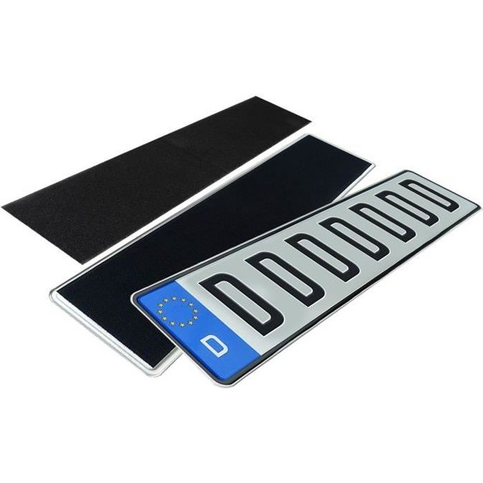2 Lot Pads Adhesif Collant fixation invisible plaque d’immatriculation voiture