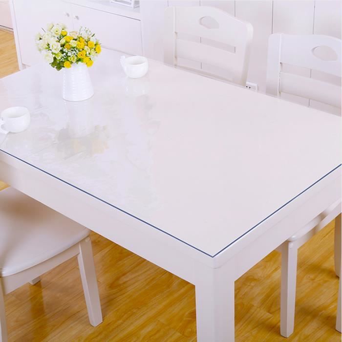 TEMPSA Transparent Nappe de Table en PVC Décoration Maison Pour Protection 70x140
